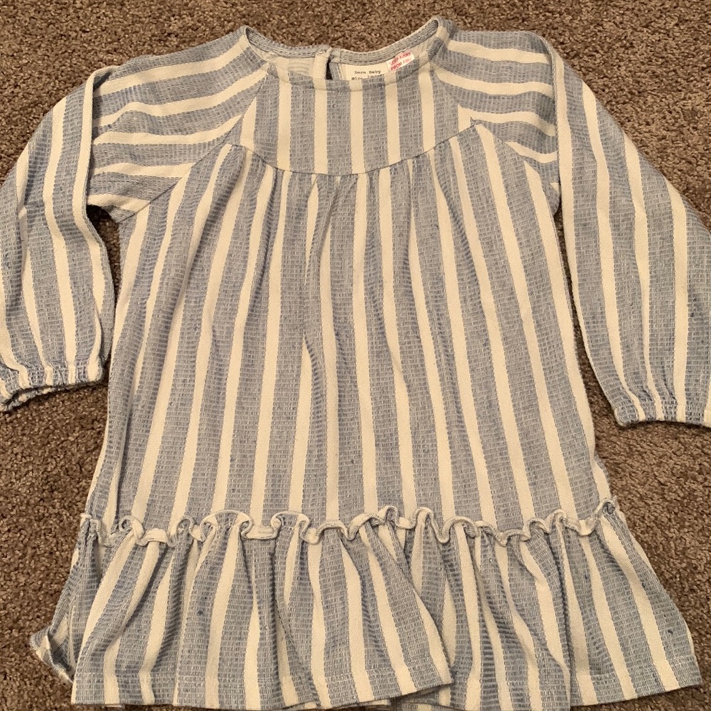 Zara striped toddler dress